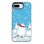 For iPhone 7 Plus / 8 Plus Christmas Series PC Full Coverage Pattern Phone Case(CK037 Black)