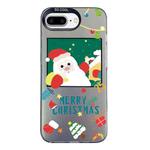 For iPhone 7 Plus / 8 Plus Christmas Series PC Full Coverage Pattern Phone Case(CK044 Black)