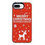 For iPhone 7 Plus / 8 Plus Christmas Series PC Full Coverage Pattern Phone Case(CK045 Black)