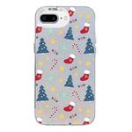 For iPhone 7 Plus / 8 Plus Christmas Series PC Full Coverage Pattern Phone Case(CW036 White)