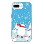 For iPhone 7 Plus / 8 Plus Christmas Series PC Full Coverage Pattern Phone Case(CW037 White)