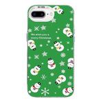 For iPhone 7 Plus / 8 Plus Christmas Series PC Full Coverage Pattern Phone Case(CW038 White)