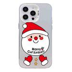 For iPhone 16 Pro Christmas Series PC Full Coverage Pattern Phone Case(CW043 White)