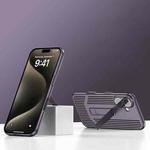 For iPhone 16 Extraordinary Cooling Holder Phone Case(Dark Purple)