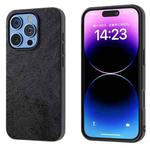 For iPhone 16 Pro Dual Color Lichi Texture PU Phone Case(Black)