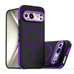 For Google Pixel 9 / 9 Pro Dual-Color Skin Feel Magsafe Magnetic Phone Case(Purple)