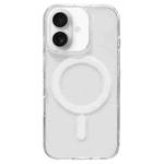 For iPhone 16 Plus Clear Acrylic TPU MagSafe Phone Case, Pop-up Animation Version(Transparent)