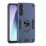 For Samsung Galaxy A17 5G Shockproof Metal Ring Holder Phone Case(Blue)