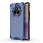 For Realme 14 Pro 5G Global Shockproof Honeycomb PC + TPU Protective Phone Case(Blue)