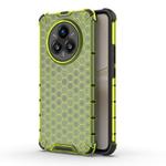 For Realme 14 Pro+ 5G Shockproof Honeycomb PC + TPU Protective Phone Case(Green)
