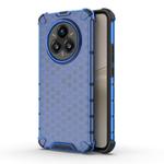 For Realme 14 Pro+ 5G Shockproof Honeycomb PC + TPU Protective Phone Case(Blue)