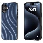 For iPhone 16 Galactic Pattern Protective Phone Case(Blue)