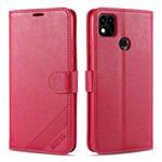 For Xiaomi Redmi 9C AZNS Sheepskin Texture Horizontal Flip Leather Case with Holder & Card Slots & Wallet(Red)