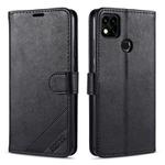 For Xiaomi Redmi 9C AZNS Sheepskin Texture Horizontal Flip Leather Case with Holder & Card Slots & Wallet(Black)