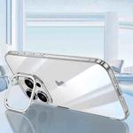 For iPhone 16 Pro SULADA PC + Aluminum Alloy Lens Holder Phone Case(Silver)