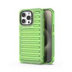 For iPhone 15 Pro Max High Transparency TPU Hybrid PC Airbag Phone Case(Transparent Green)