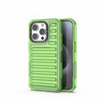 For iPhone 15 Pro High Transparency TPU Hybrid PC Airbag Phone Case(Transparent Green)