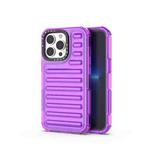 For iPhone 13 Pro High Transparency TPU Hybrid PC Airbag Phone Case(Transparent Purple)