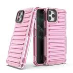 For iPhone 11 Pro Max High Transparency TPU Hybrid PC Airbag Phone Case(Pink)