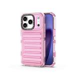 For iPhone 17 Pro High Transparency TPU Hybrid PC Airbag Phone Case(Pink)