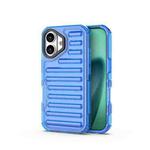 For iPhone 17 High Transparency TPU Hybrid PC Airbag Phone Case(Transparent Blue)