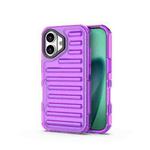 For iPhone 17 High Transparency TPU Hybrid PC Airbag Phone Case(Transparent Purple)