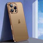 For iPhone 16 Pro Max SULADA Natural Color Series Electroplating Frosted TPU Phone Case(Gold)