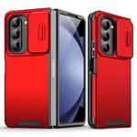 For Samsung Galaxy Z Fold5 Sliding Camshield TPU + PC Phone Case(Red)