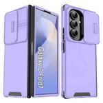 For Samsung Galaxy Z Flip7 Sliding Camshield TPU + PC Phone Case(Purple)