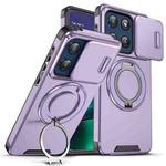 For Motorola Moto G Stylus 5G 2025 Sliding Camshield Ring Holder Phone Case(Purple)