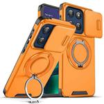 For Motorola Moto G Stylus 5G 2025 Sliding Camshield Ring Holder Phone Case(Orange)