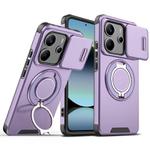 For Redmi Note 14 4G 164.84mm Sliding Camshield Ring Holder Phone Case(Purple)