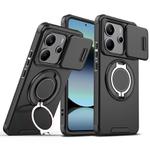 For Redmi Note 14 4G 163.25mm Sliding Camshield Ring Holder Phone Case(Black)