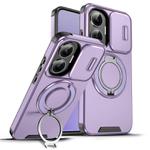 For Redmi Turbo 4 Pro / Poco F7 Sliding Camshield Ring Holder Phone Case(Purple)