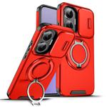 For Redmi Turbo 4 Pro / Poco F7 Sliding Camshield Ring Holder Phone Case(Red)