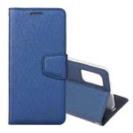 For Samsung Galaxy Note20 Ultra Silk Texture Horizontal Flip Leather Case with Holder & Card slots & Wallet & Photo Frame(Dark Blue)