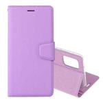 For Samsung Galaxy Note20 Ultra Silk Texture Horizontal Flip Leather Case with Holder & Card slots & Wallet & Photo Frame(Purple)