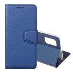 For OPPO Reno4 Pro Silk Texture Horizontal Flip Leather Case with Holder & Card slots & Wallet & Photo Frame(Dark Blue)