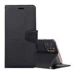 For iPhone 12 mini Silk Texture Horizontal Flip Leather Case with Holder & Card slots & Wallet & Photo Frame(Black)