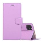 For iPhone 12 mini Silk Texture Horizontal Flip Leather Case with Holder & Card slots & Wallet & Photo Frame(Purple)