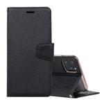 For iPhone 12 Pro Max Silk Texture Horizontal Flip Leather Case with Holder & Card slots & Wallet & Photo Frame(Black)