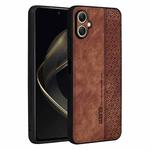 For Samsung Galaxy A07 4G AZNS 3D Embossed Skin Feel Phone Case(Brown)