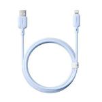 Baseus Silky Series 1m 2.4A USB to 8 Pin Fast Charging Cable(Blue)