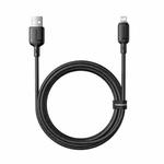 Baseus Silky Series 2m 2.4A USB to 8 Pin Fast Charging Cable(Black)