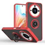 For Honor X9c Smart Q Shadow 1 Series TPU Hybrid PC Phone Case with Ring(Red)