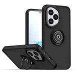 For Honor 400 Global 156.5mm Q Shadow 1 Series TPU + PC Phone Case with Ring(Black+Black)
