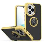 For Honor 400 Global 156.5mm Q Shadow 1 Series TPU + PC Phone Case with Ring(Yellow)