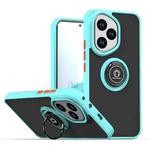 For Honor 400 Global 156.5mm Q Shadow 1 Series TPU + PC Phone Case with Ring(Sky Blue)