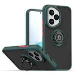 For Honor 400 Global 156.5mm Q Shadow 1 Series TPU + PC Phone Case with Ring(Dark Green)