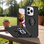 For Honor 400 Lite Global Q Shadow 1 Series TPU + PC Phone Case with Ring(Black+Black)